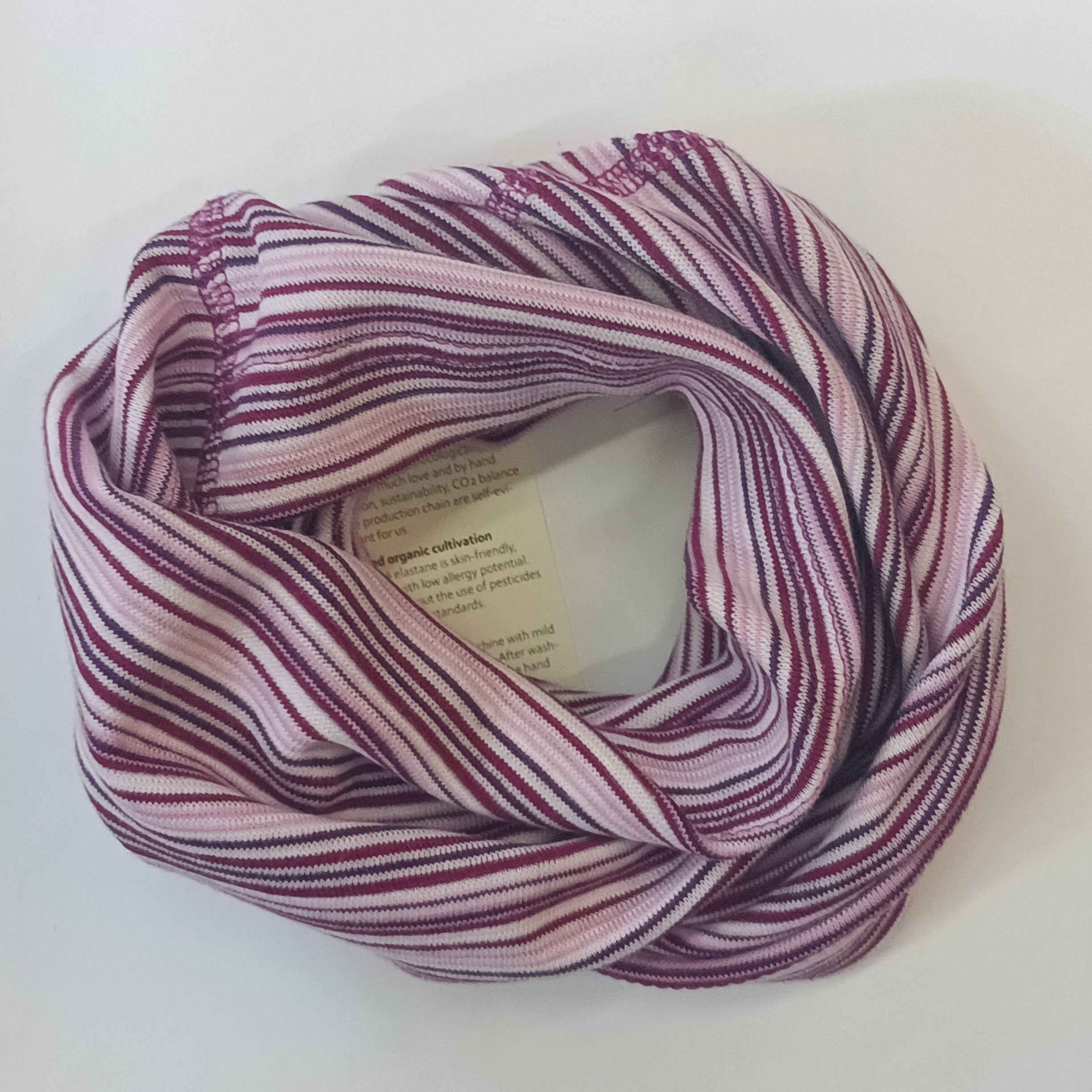 Scaldacollo in cotone per bambino e adulto / righine tanti colori rosa